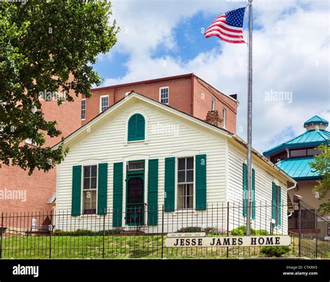 The Jesse James Home Museum, where the outlaw Jesse James was shot in 1882, St Joseph, Missouri ...