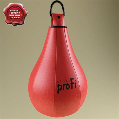 3d model of boxing speed bag