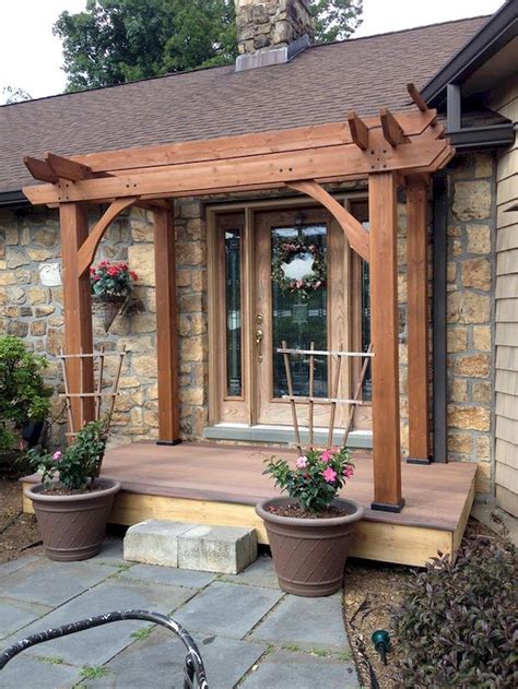 Cool 80 Gorgeous Wooden and Stone Front Porch Ideas https://homstuff.com/2017/09/17/80-gorgeous ...