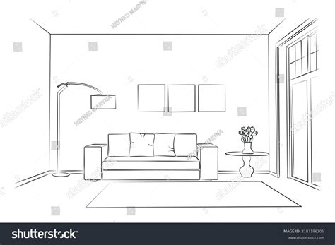 Living Room Sketch Plan