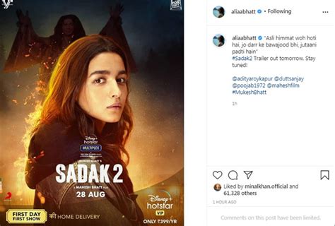 Alia Bhatt once again turns off comments on social media after 'Sadak 2' poster release