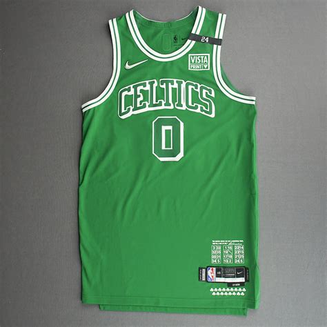 Jayson Tatum - Boston Celtics - Game-Worn City Edition Jersey - Scored 22 Points - 2021-2022 NBA ...