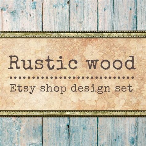 Etsy Banner Etsy shop graphics Custom banner Wood banner