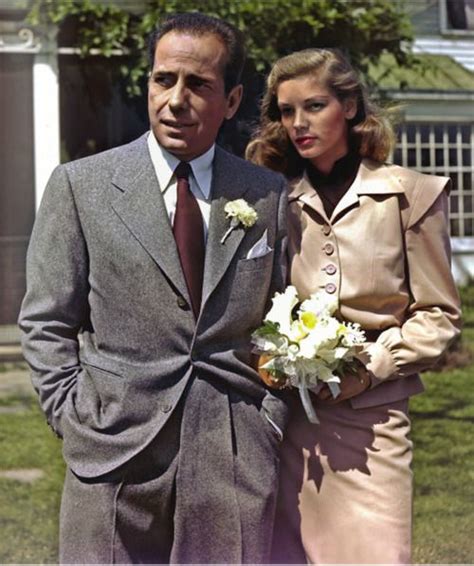 Lauren Bacall and Humphrey Bogart on their wedding day, May 21, 1945 ...