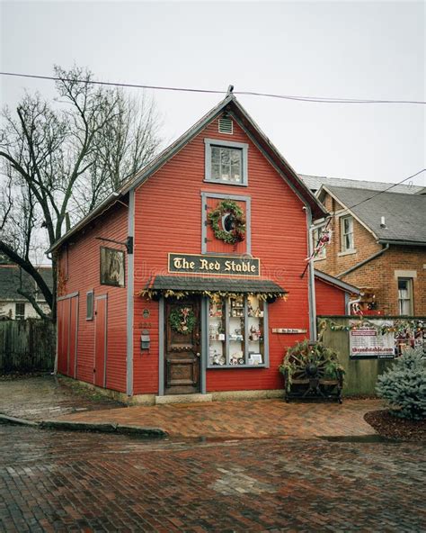 The Red Stable in German Village, Columbus, Ohio Editorial Photography ...