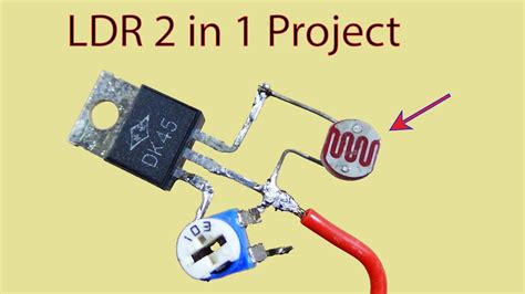 2 in 1 LDR Project, Dark Sensor Simple Electronic Projects | Ldr projects, Electronics projects ...