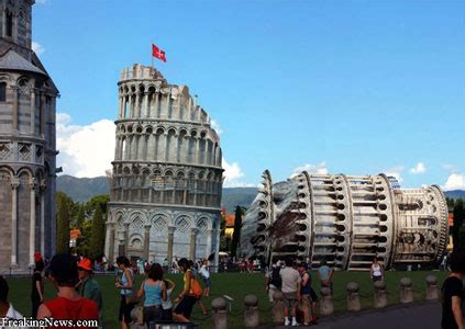 Tower of Pisa Collapses, Russian Tourists Smooshed - GlossyNews.com ...