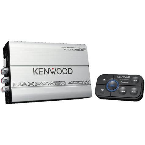 Kenwood Compact Bluetooth 4 Channel Digital Amplifier - Marine Stereo