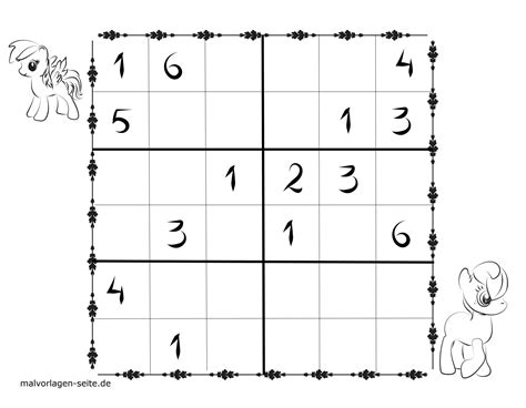 Sudoku Vorlagen Für Kinder 6X6 Kostenlos Herunterladen Und über Sudoku ...