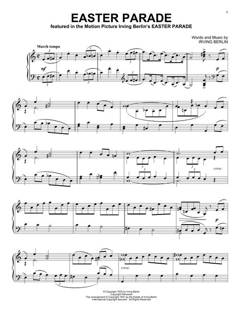 Easter Parade | Sheet Music Direct