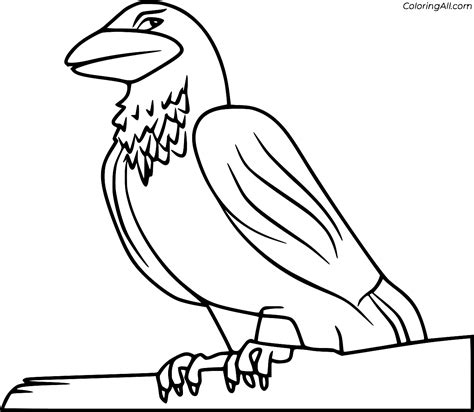 Wormwood Raven Coloring Page - ColoringAll