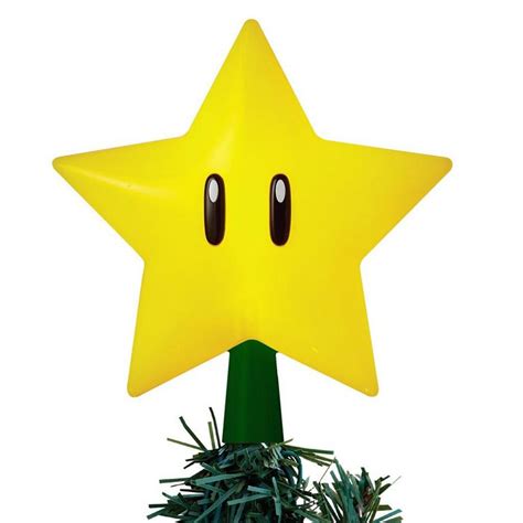 Super Mario Star Tree Topper Ornaments Home & Living trustalchemy.com