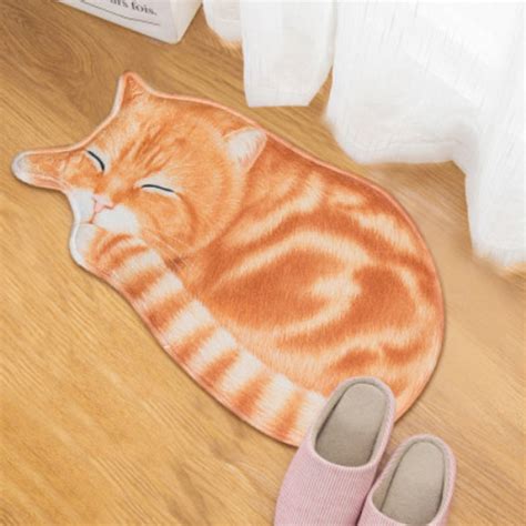 Sleeping Cat Floor Mat - ApolloBox