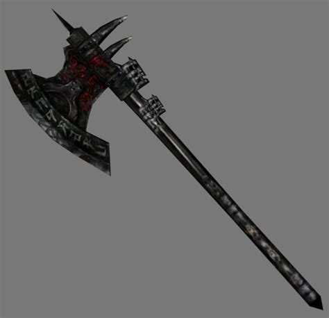 Updated Daedric War Axe model image - Morrowind Rebirth 6.8 mod for Elder Scrolls III: Morrowind ...