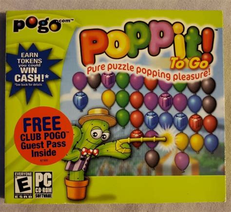 Poppit To Go PC CD-ROM 2004 windows ea pogo balloon popping puzzle action game | eBay