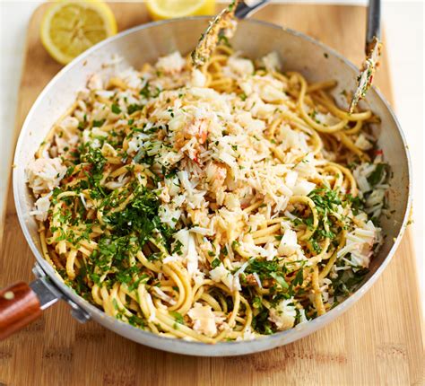 Crab linguine with chilli & parsley | Recipe Cart