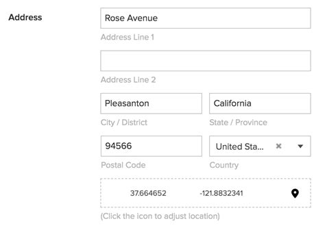 Understand Address Field | ManageEngine AppCreator Help