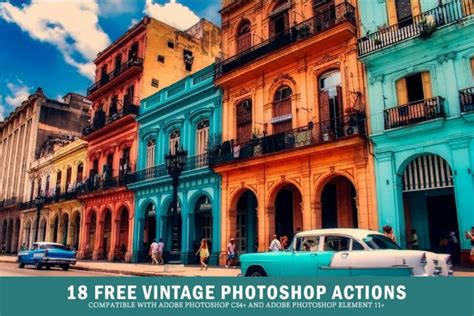18 Free Vintage Photoshop Actions