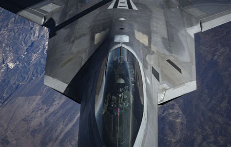Wallpaper USAF, Pilot, F-22 Raptor, Cockpit images for desktop, section авиация - download