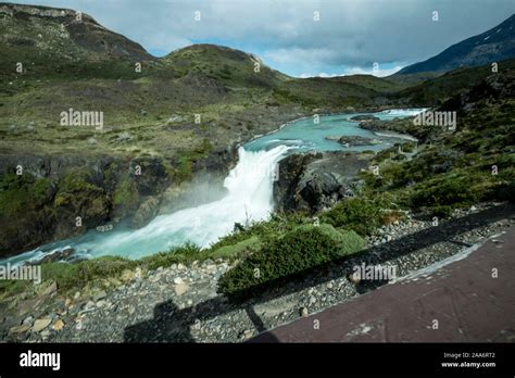 Salto Grande Waterfall, Torres Del Paine National Park, Patagonia ...