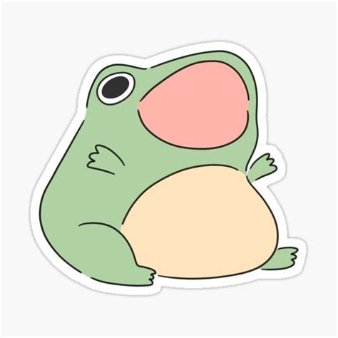 Screaming froggy Sticker by nichoe-val | Cute stickers, Aesthetic stickers, Frog art