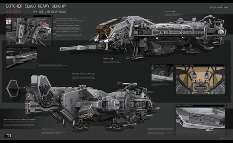 Butcher class heavy gunship - GS 35M, by Alexey Pyatov : r ...