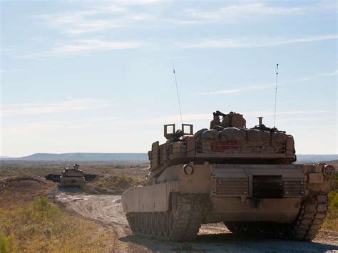 One M1A2 Abrams tank crew with the 1st Battalion, 12th - PICRYL ...