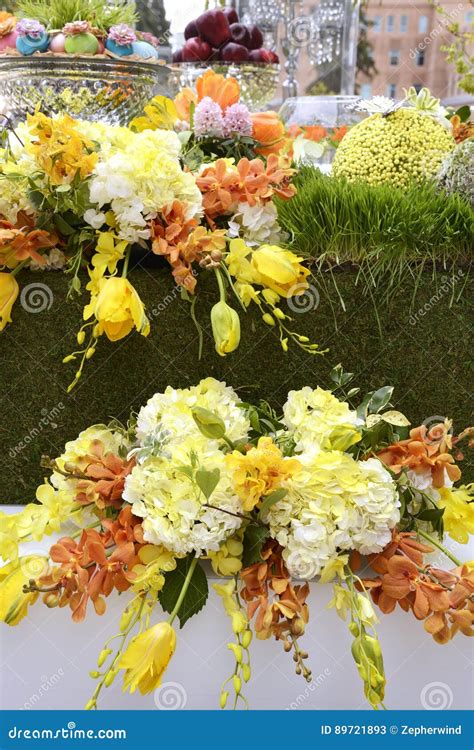 Haft-Sin display stock image. Image of flowers, festival - 89721893