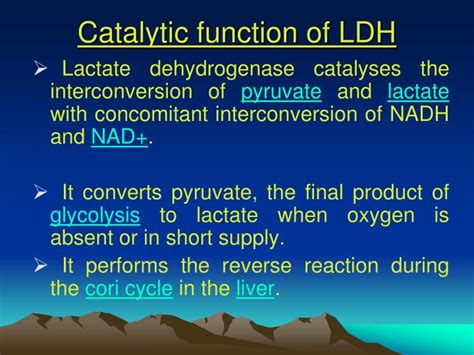 PPT - Serum Lactate dehydrogenase PowerPoint Presentation - ID:4705158