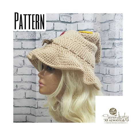 Crochet PATTERN | Scarecrow Hat Crochet Pattern | Crochet Scarecrow Hat | Halloween Crochet ...