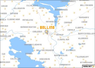 Ballina (Ireland) map - nona.net