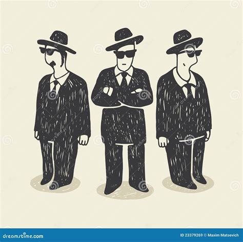 The Mafia Cartoon Vector | CartoonDealer.com #23379269