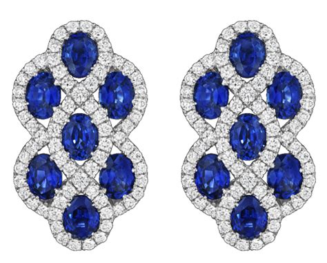 e-5802-s-123 | Pink sapphire earrings, Sapphire and diamond earrings, Fancy sapphire