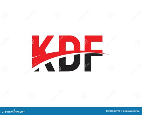 KDF Letter Initial Logo Design Vector Illustration Stock Vector - Illustration of brand, sign ...