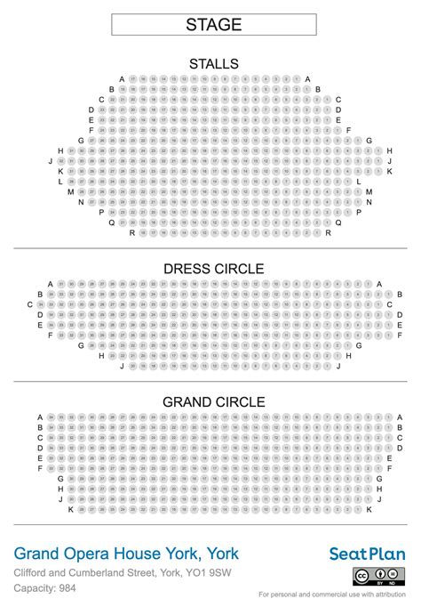 Grand Opera House York Seating Plan & Photos | SeatPlan