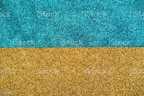 Blue And Gold Glitter Texture Abstract Background Horizontal Line Stock ...