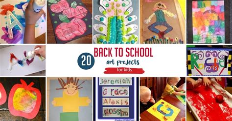 20 Back to School Art Projects for Kids - hands on : as we grow