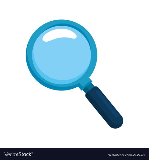 Magnifying glass zoom search icon Royalty Free Vector Image