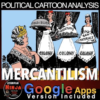 Mercantilism Political Cartoon Analysis (Age of Exploration/Colonies)