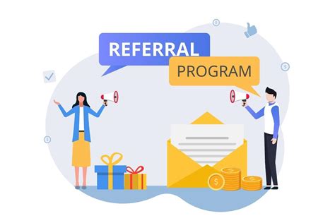 Concept of referral marketing strategy. refer a friend program. 3235075 ...