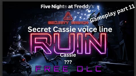 Secret Cassie voice line five Nights at Freddy's security breach ruin ...