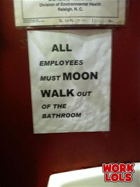 funny work signs, employees - Dump A Day