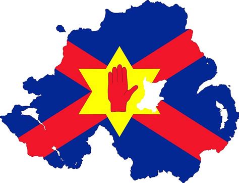 "Ulster Nationalists Flag Map of Northern Ireland " by ofmany | Redbubble