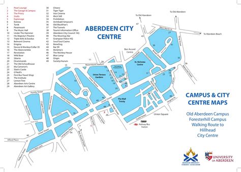 University Of Aberdeen Campus Map - China Map Tourist Destinations