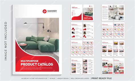 Premium Vector | Company product catalogue design template