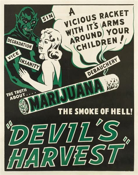 Retro Anti-Marijuana Posters - Black Creek Cannabis - Recreational Marijuana Canada