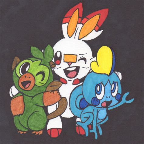 Pokemon Galar Starters! by Piplup88908 on DeviantArt