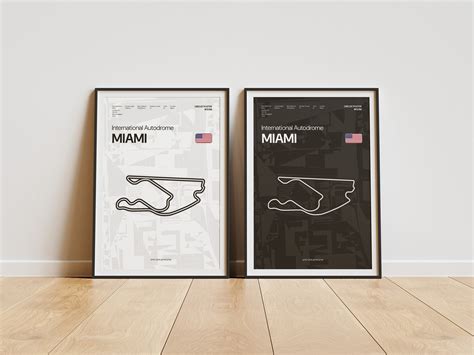 Formula 1 2024 Miami Poster Printable Wall Art for F1 Fans and Racing ...