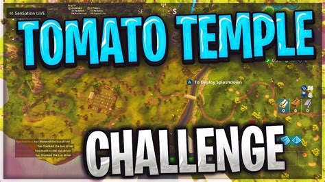 TOMATO TEMPLE CHALLENGE / FORTNITE BATTLE ROYALE - YouTube