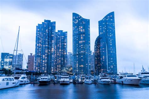 Busan City Skyline View with Cloudy at Haeundae District Stock Image - Image of parking, busan ...